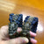 黃銅惡鬼造型藍啡傘繩手環(長度可調款)