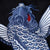 藍鋰魚刺繡衛衣